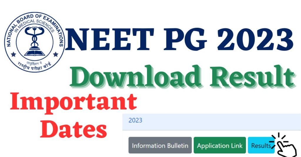 NEET PG Result 2023 Download