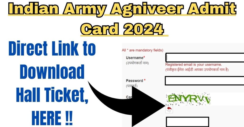 Indian Army Agniveer Admit Card 2024 
