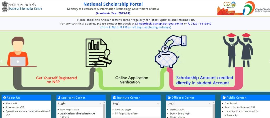 NSP Scholarship Payment Status 2024